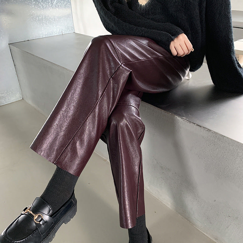 Women's Fashion Casual All-matching Straight Pants