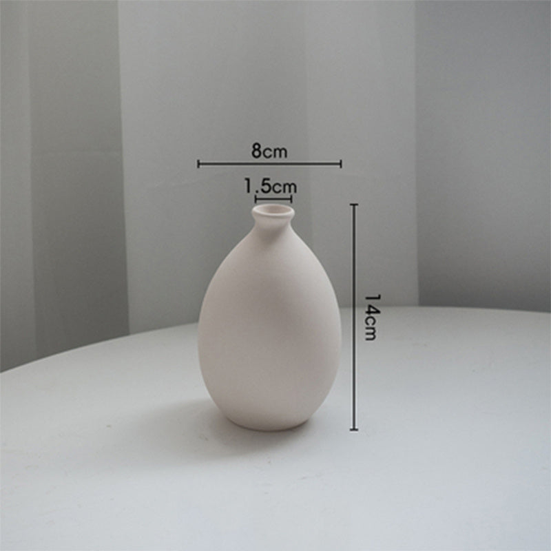 Unburnt Ceramic Small Vase Homestay Art Decoration Dried Flower Decoration