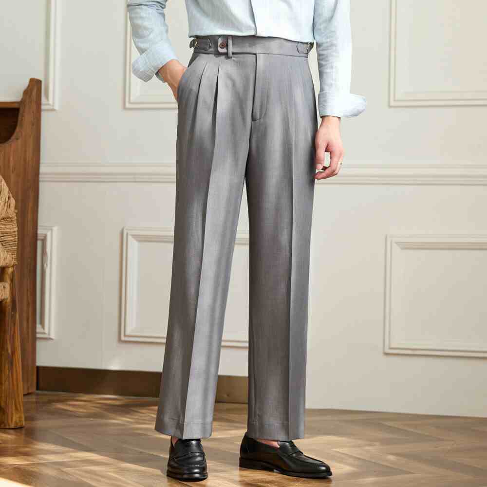 All-match Casual Wide Leg High-waisted Trousers Non-ironing Draping Baggy Pants