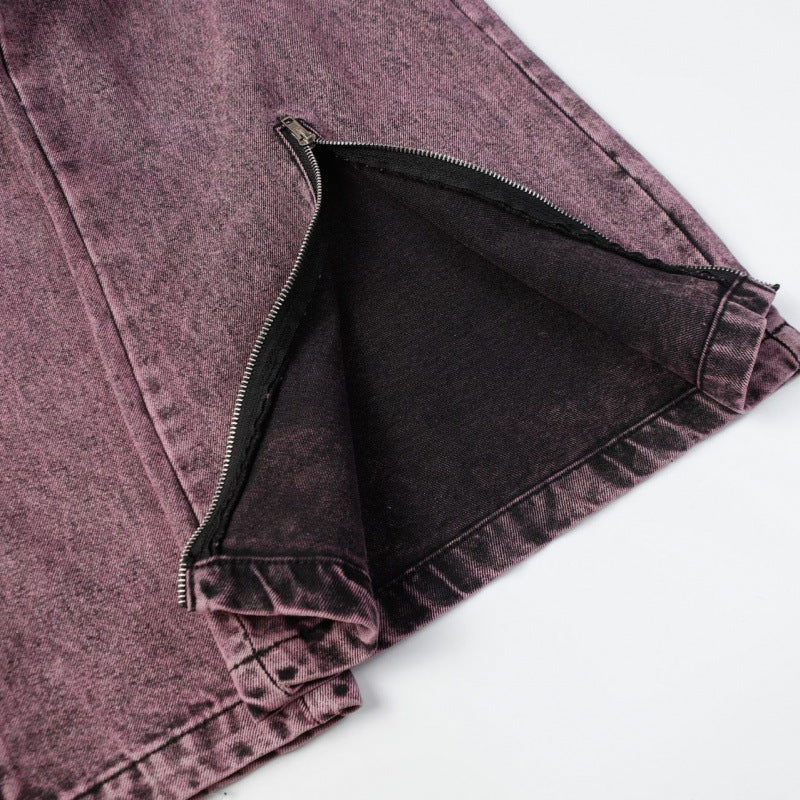 Autumn New Street Fashion Niche Cargo Jeans