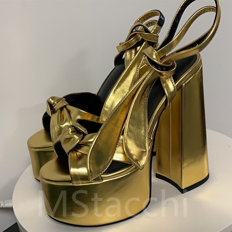 Women's Sandals High Platfrom Chunky Heels Shoes Summer Peep Toe Ankle Strap High Heels Party Shoes