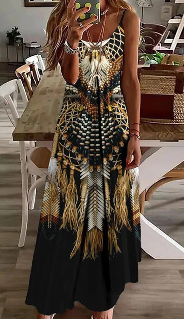 Women's Fashion Personality Series Sling Dress