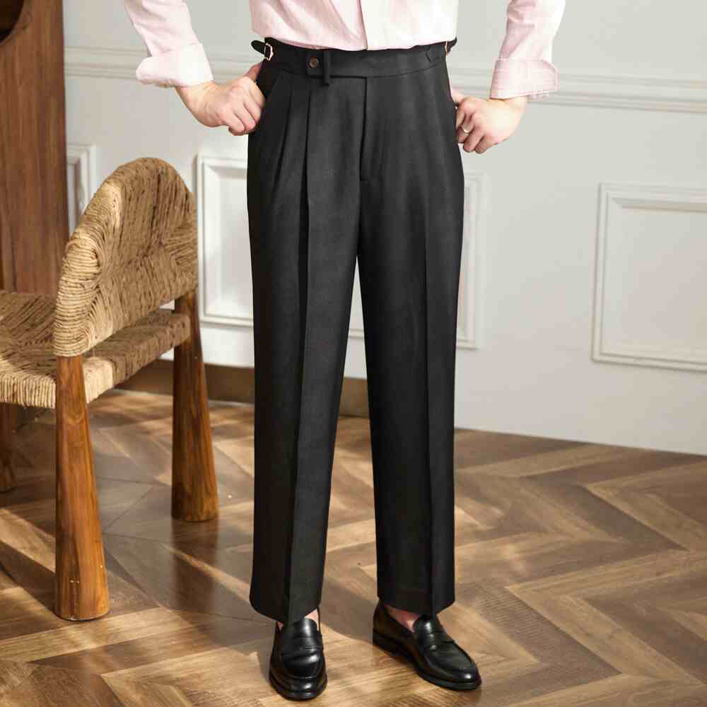 All-match Casual Wide Leg High-waisted Trousers Non-ironing Draping Baggy Pants