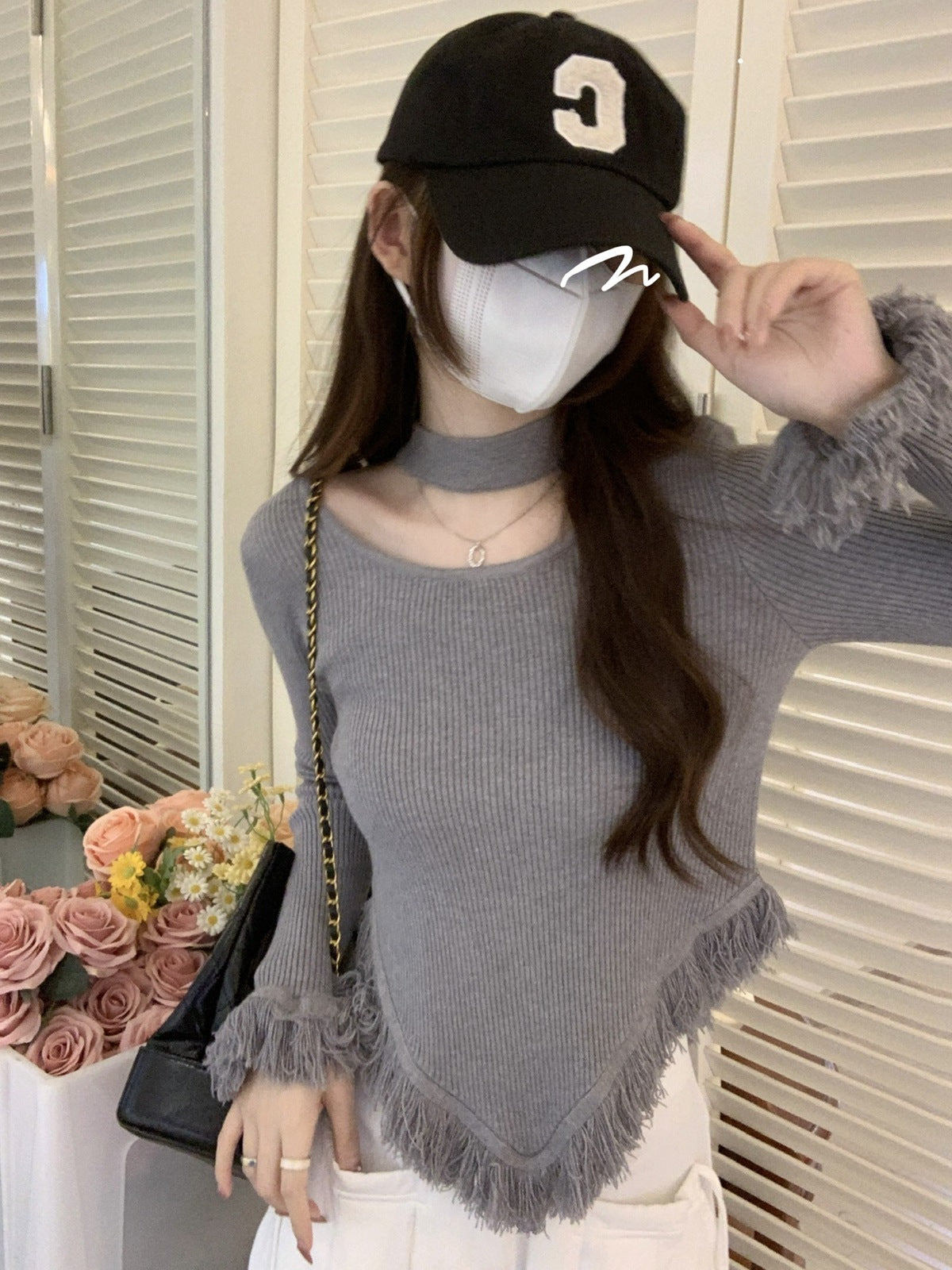 Women's Halter Bottoming Shirt Autumn And Winter