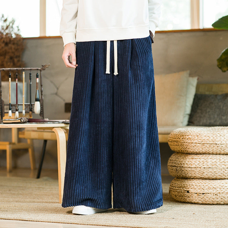 Autumn Men's Corduroy Casual Pants Chinese Style