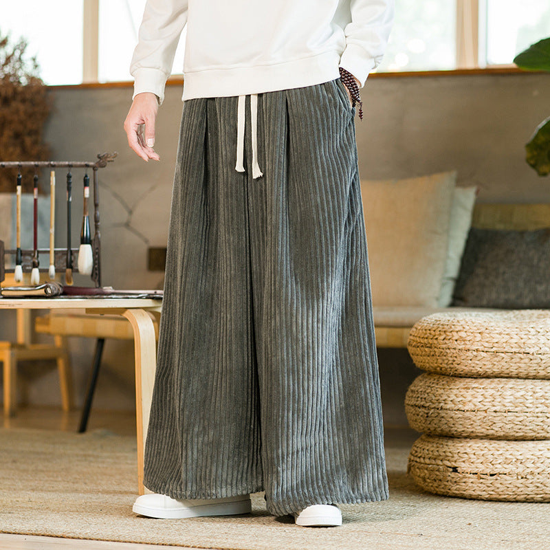 Autumn Men's Corduroy Casual Pants Chinese Style