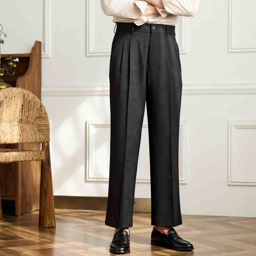 All-match Casual Wide Leg High-waisted Trousers Non-ironing Draping Baggy Pants