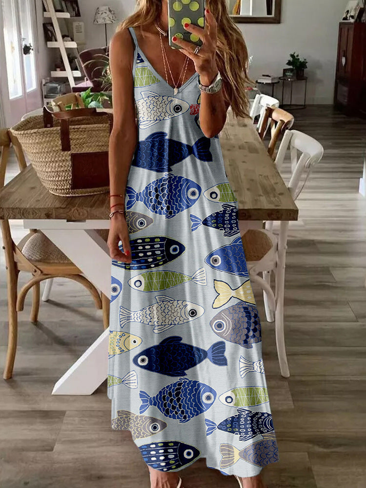Women's Fashion Personality Series Sling Dress