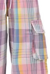 Women's Dopamine Wear Color Plaid Multi-pocket Straight-leg Pants