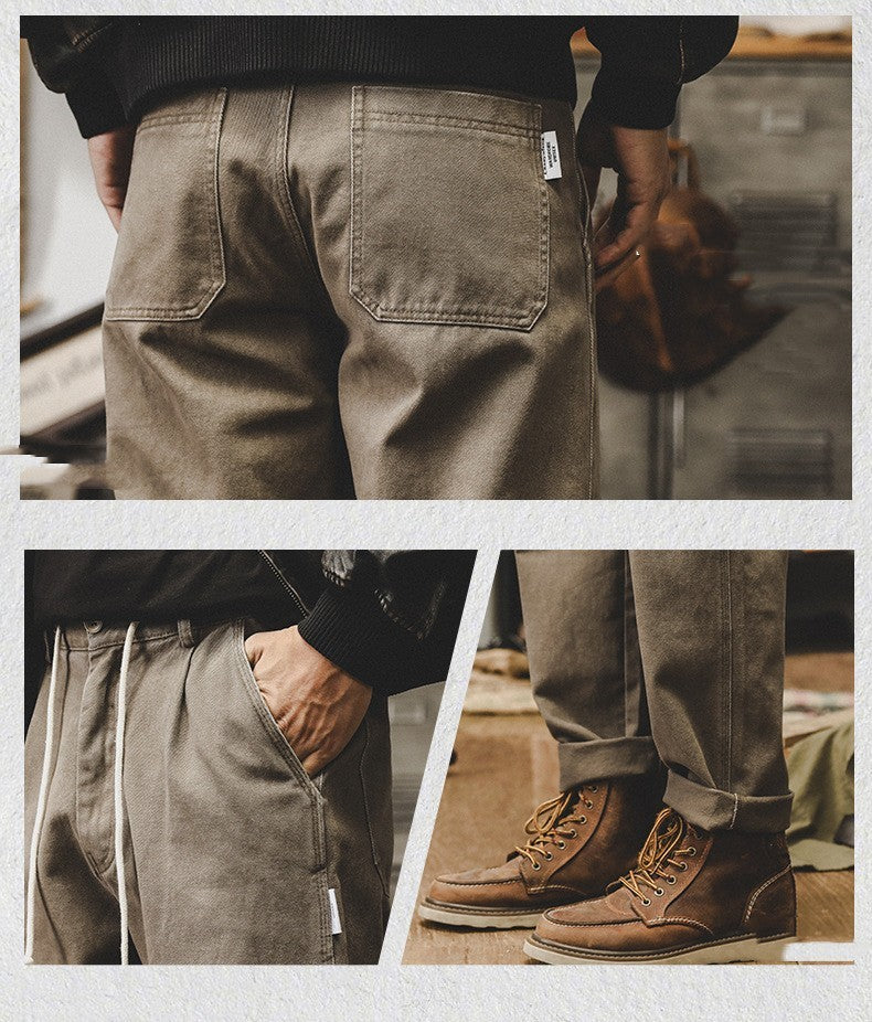 All-match Fried Loose Straight Casual Trousers
