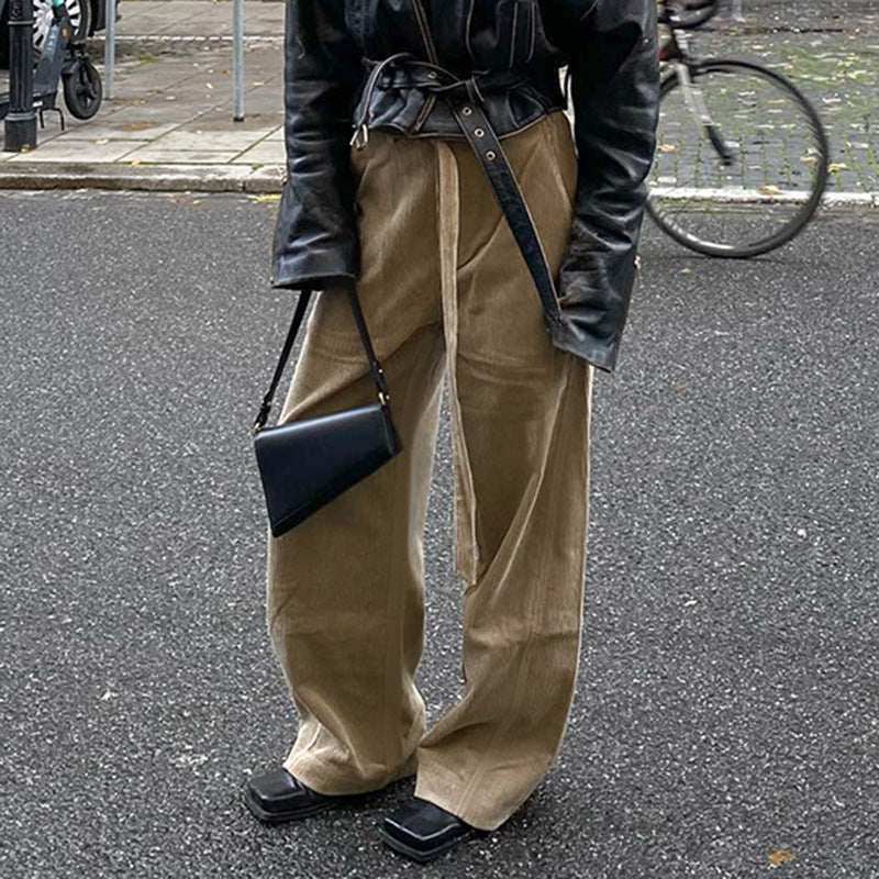 American Retro Style Corduroy Casual Trousers