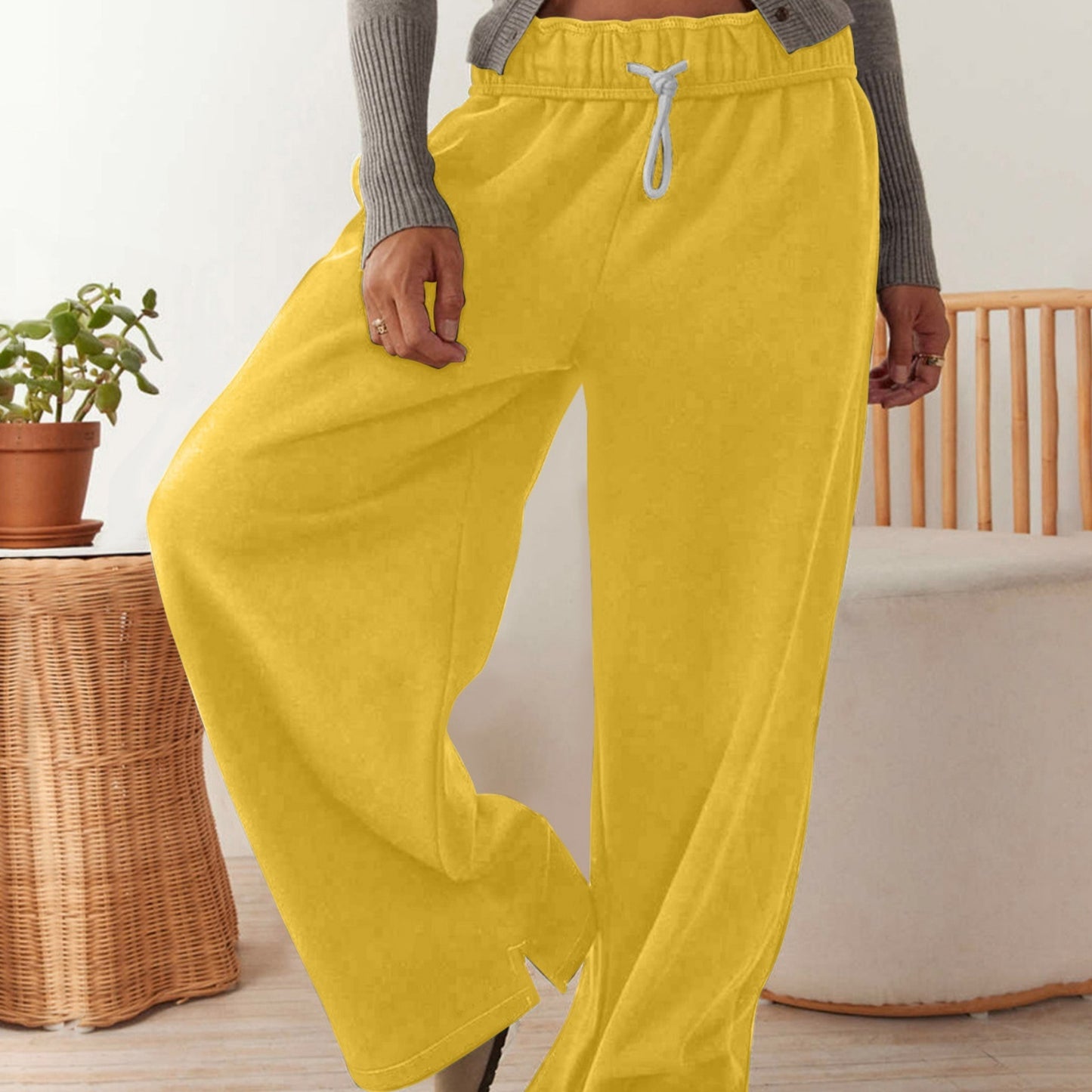 Women's Split Straight Casual Sports Pants