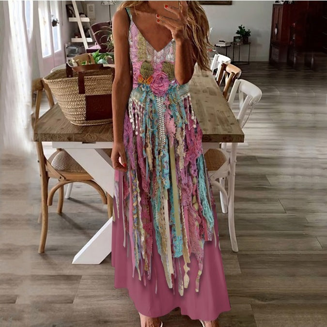 Women's Fashion Personality Series Sling Dress