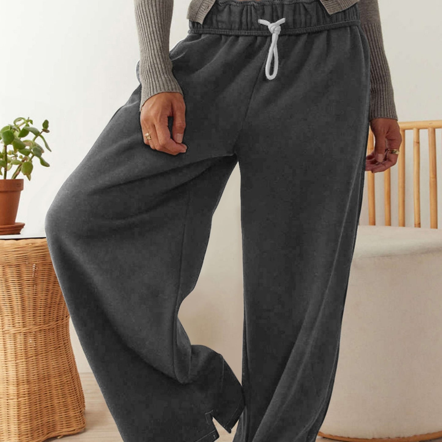 Women's Split Straight Casual Sports Pants