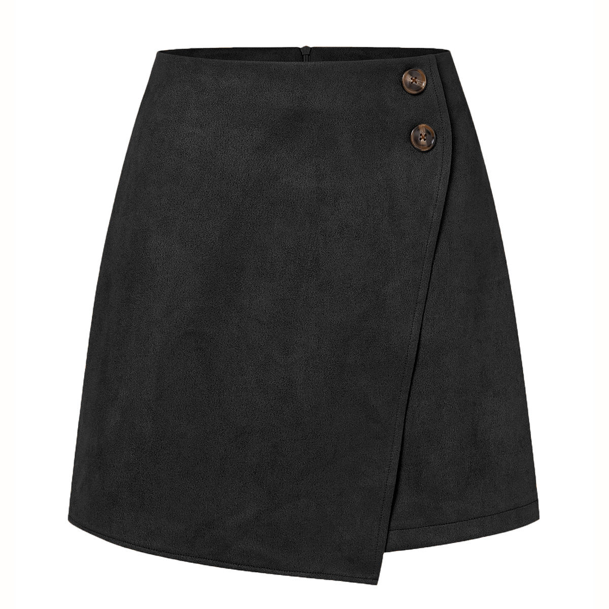 Women's Autumn And Winter Suede Irregular Skirt