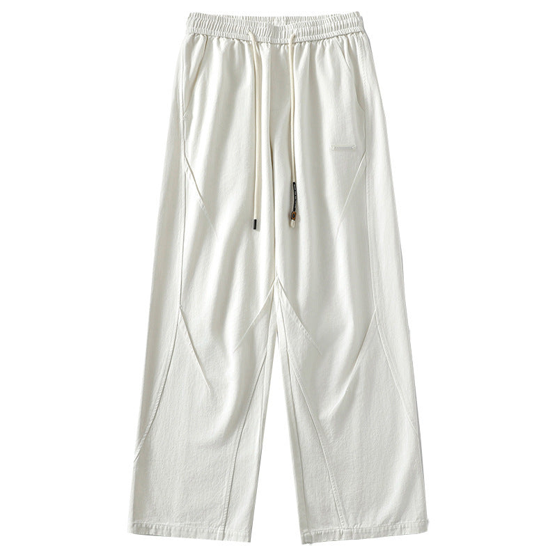 Women's Straight Wide Leg Mopping Casual Pants