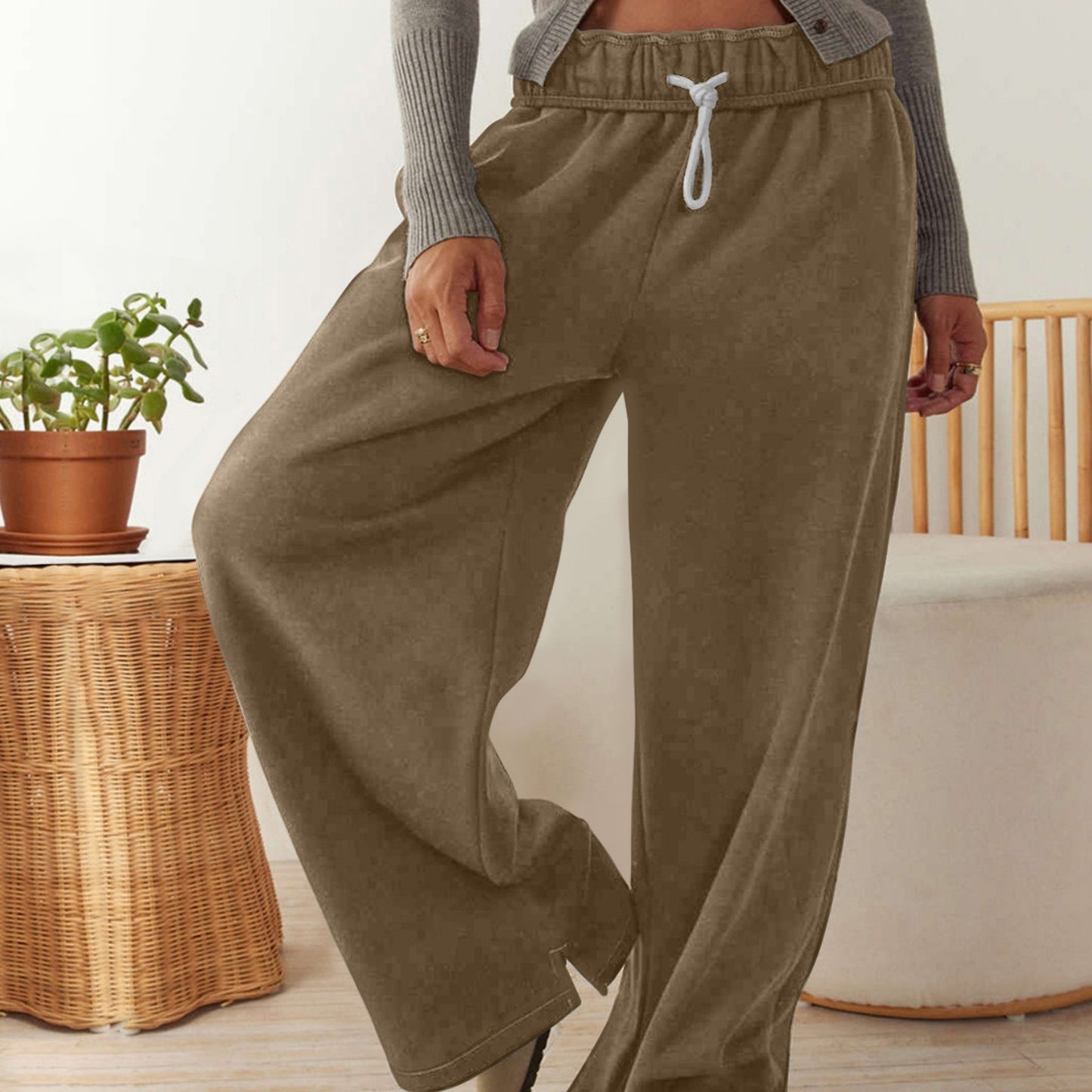 Women's Split Straight Casual Sports Pants
