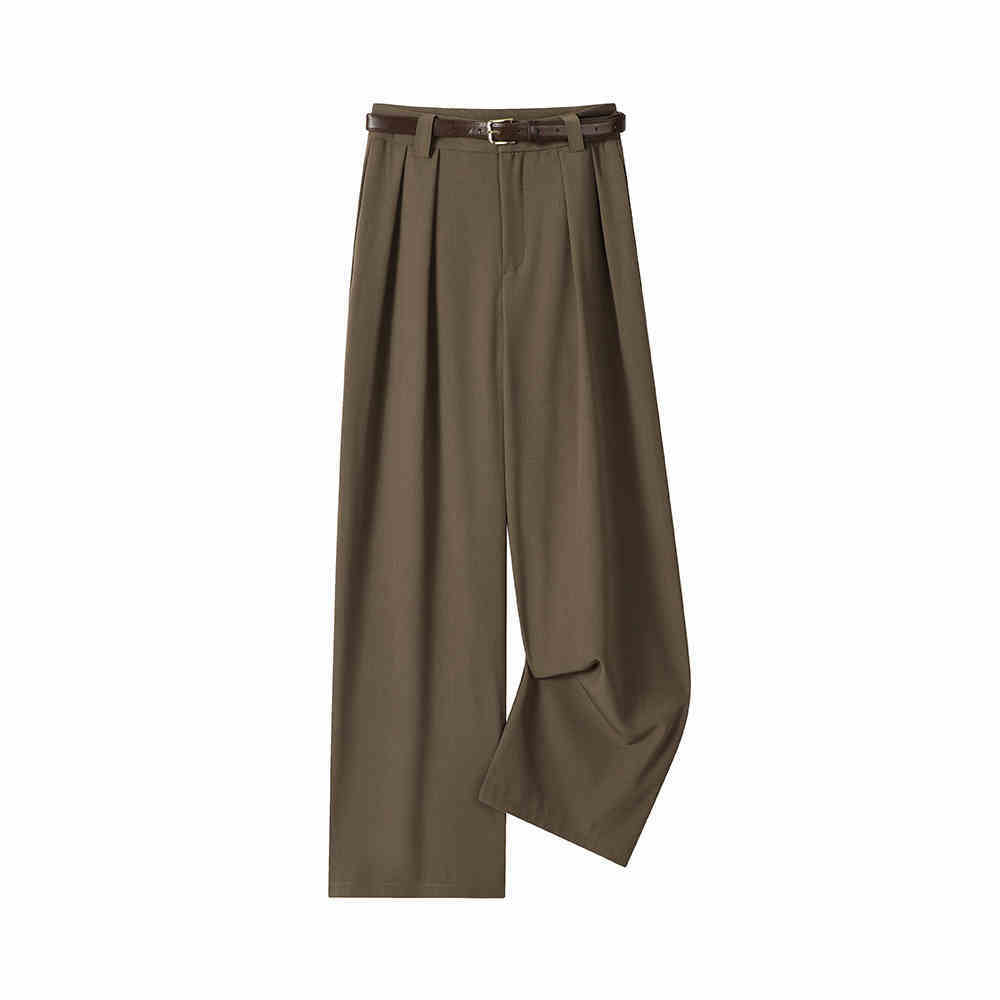 Women's High Waist Straight Suit Casual Pants