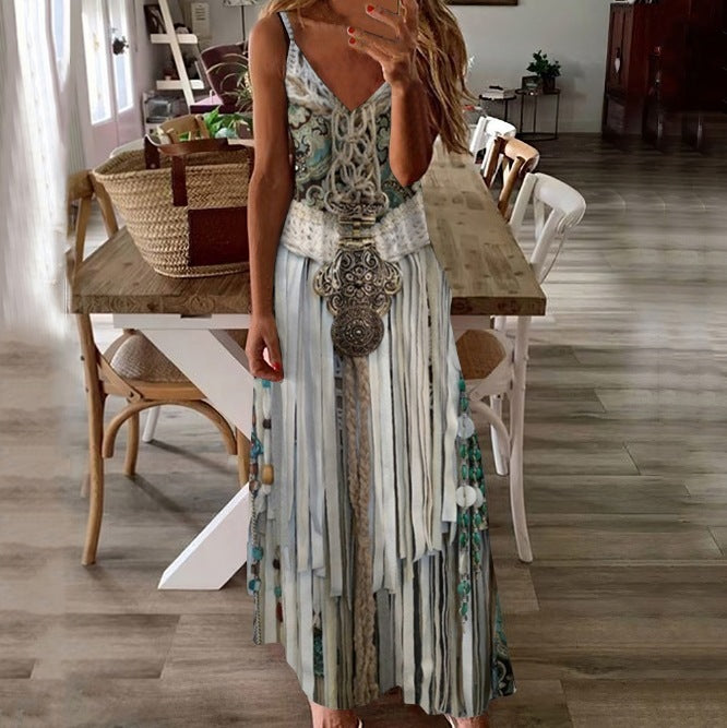 Women's Fashion Personality Series Sling Dress