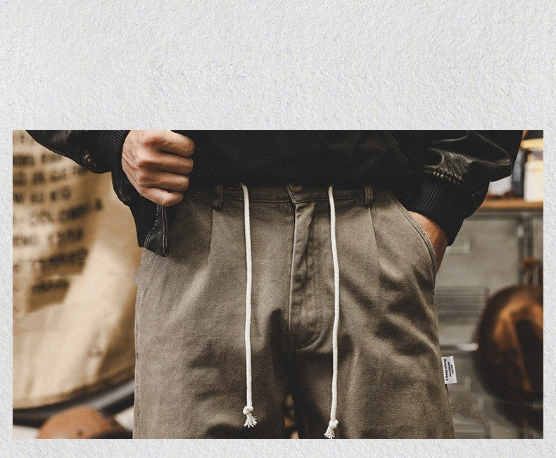 All-match Fried Loose Straight Casual Trousers