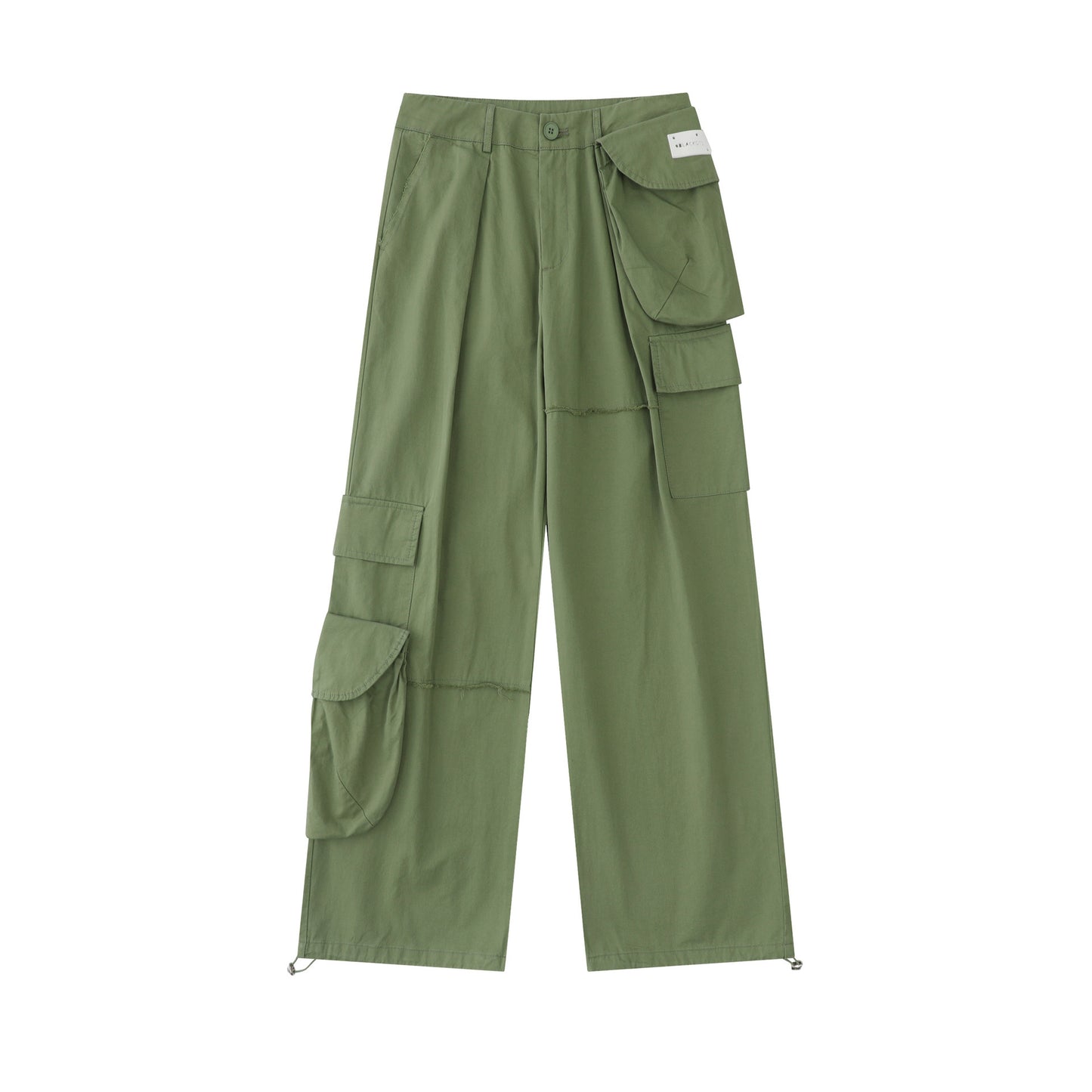 Autumn American Wide Leg Mop Pants Men's Loose Hot Girl Overalls