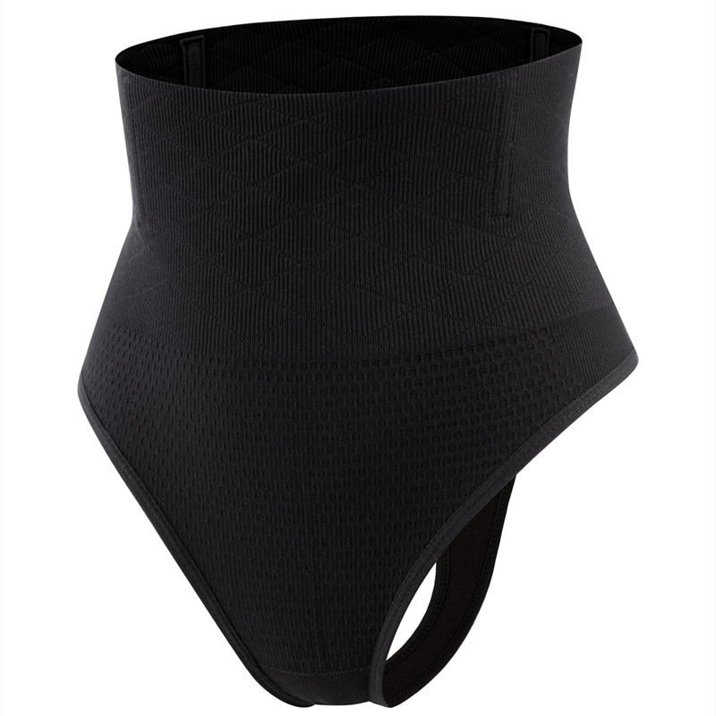 Women's T-shaped pants with strong hip lifting and abdominal tightening, and fish bone steel bone waist waist shaping underwear