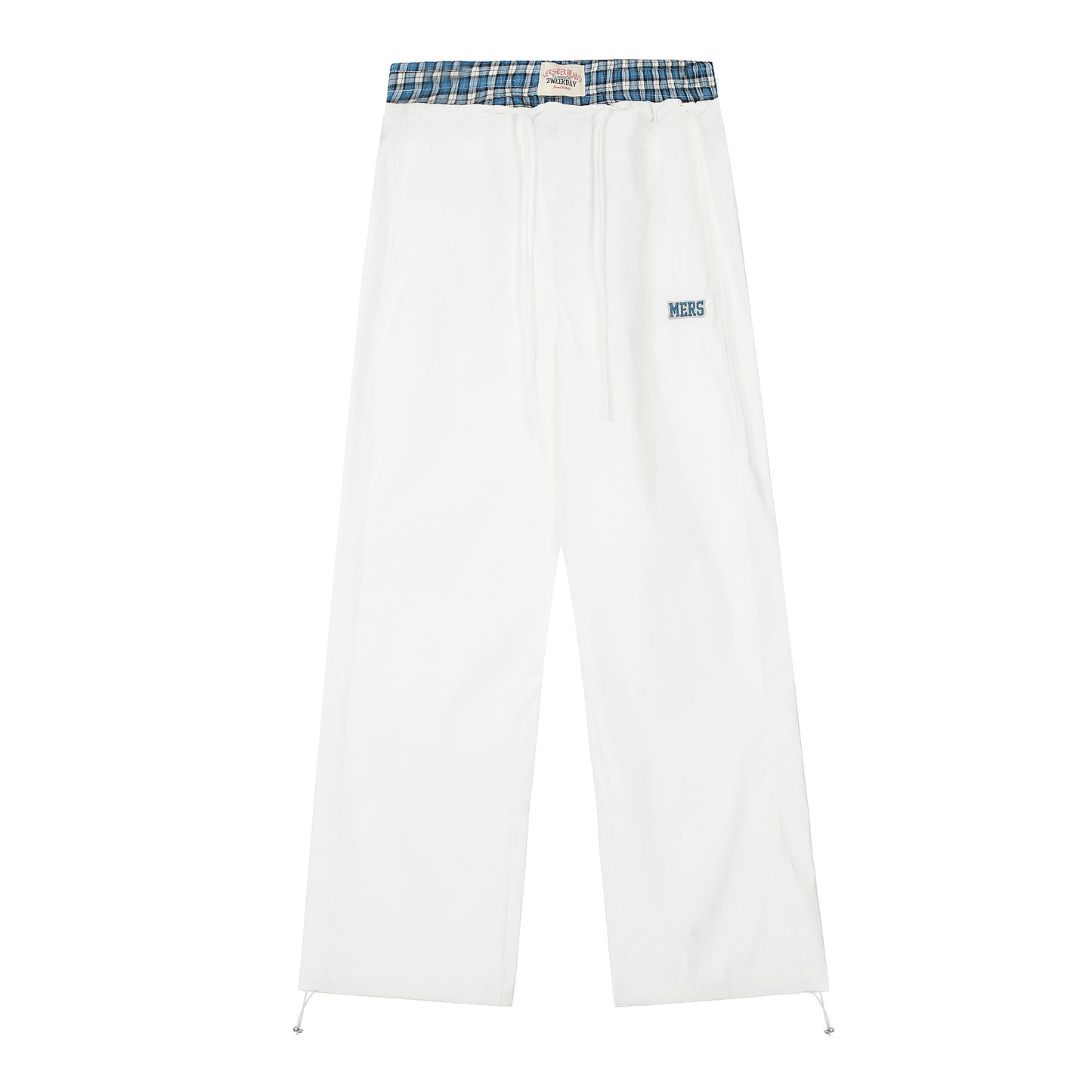 Women's Retro Fake Two-piece Casual Trousers