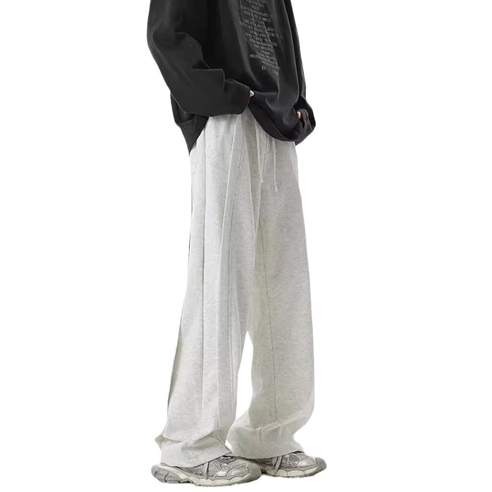 American Deconstruction Sweatpants High Street Pu Shuai Wide-leg Casual Pants