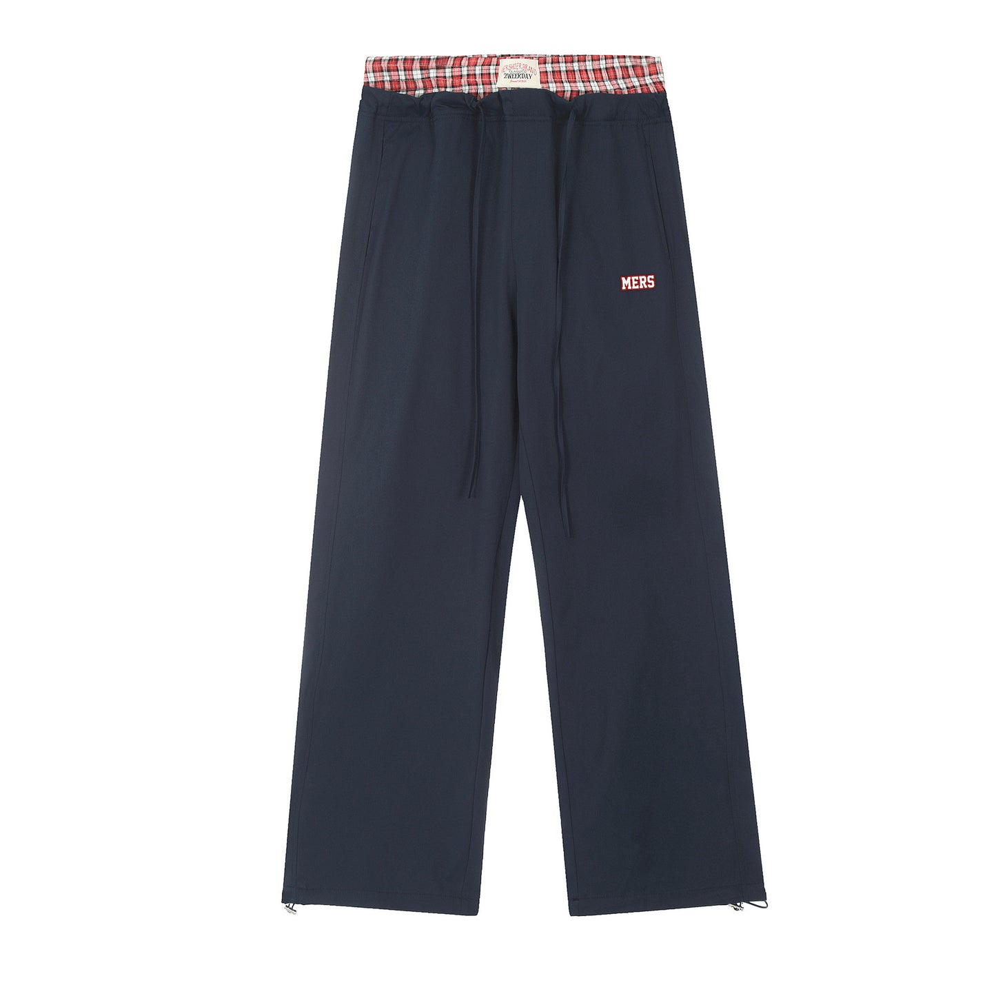 Women's Retro Fake Two-piece Casual Trousers