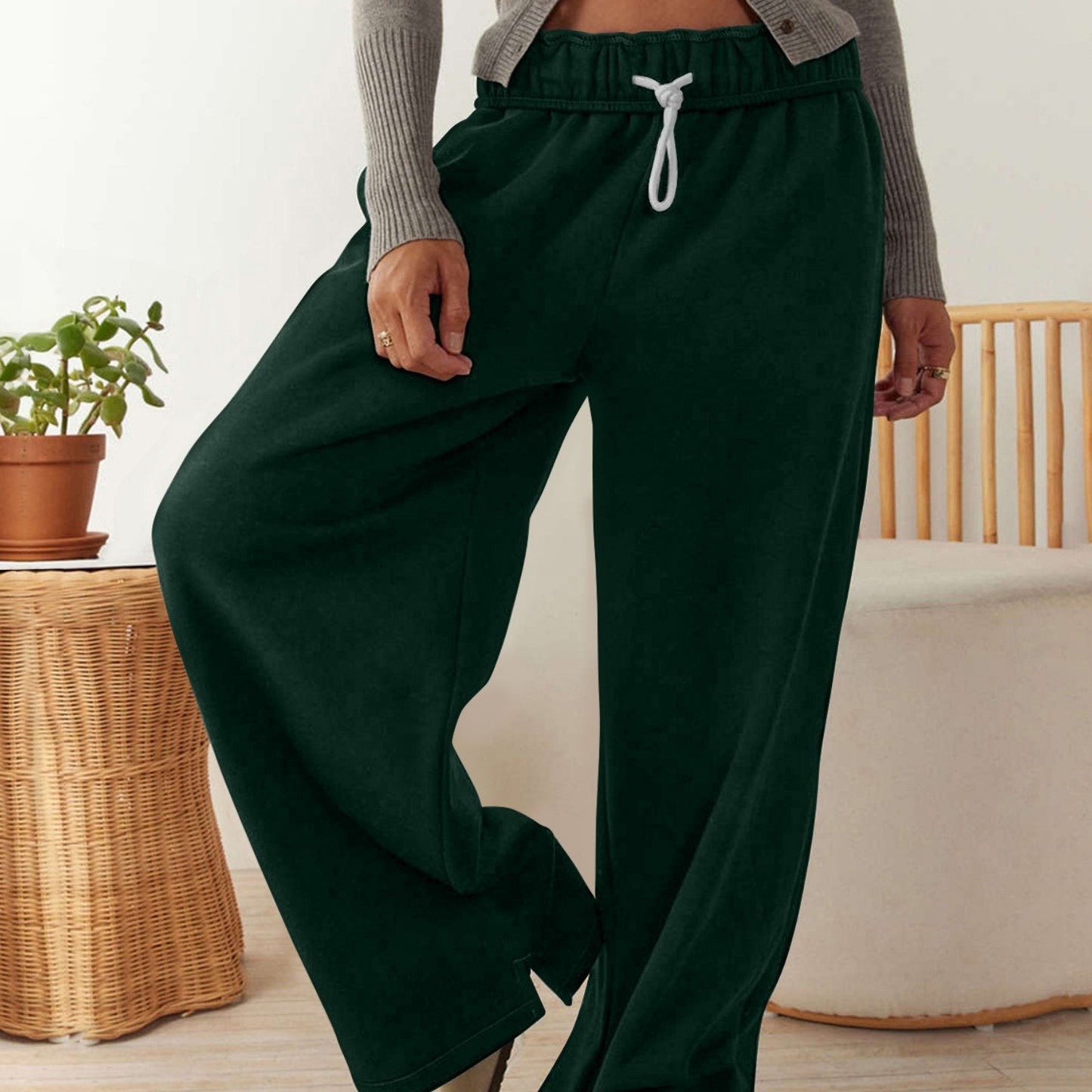 Women's Split Straight Casual Sports Pants