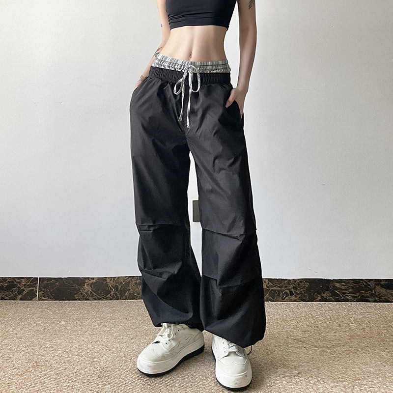 American Fashion Women's Pleated Casual Trousers