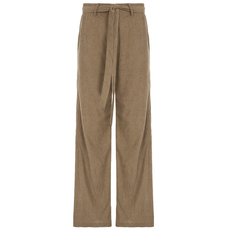 American Retro Style Corduroy Casual Trousers