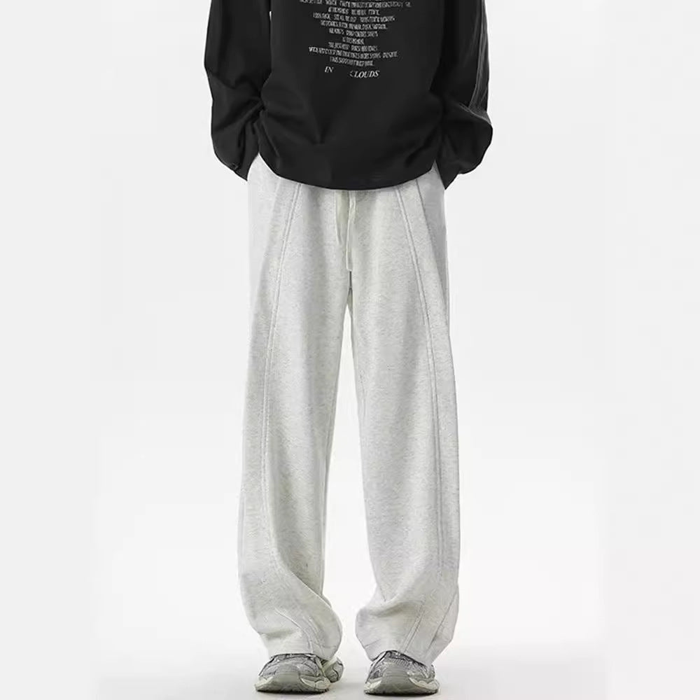 American Deconstruction Sweatpants High Street Pu Shuai Wide-leg Casual Pants