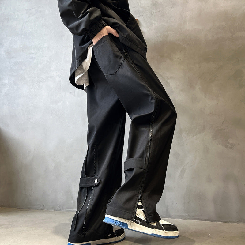 Autumn And Winter Loose High Street Straight Casual Pants
