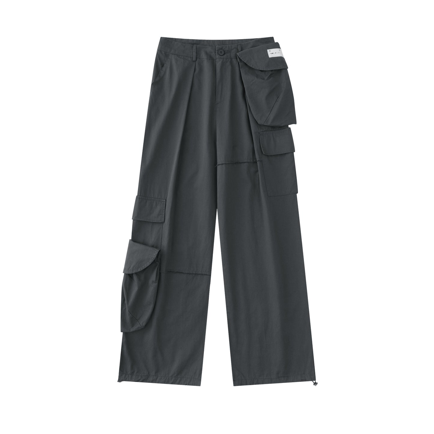 Autumn American Wide Leg Mop Pants Men's Loose Hot Girl Overalls