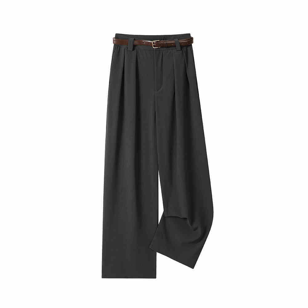 Women's High Waist Straight Suit Casual Pants
