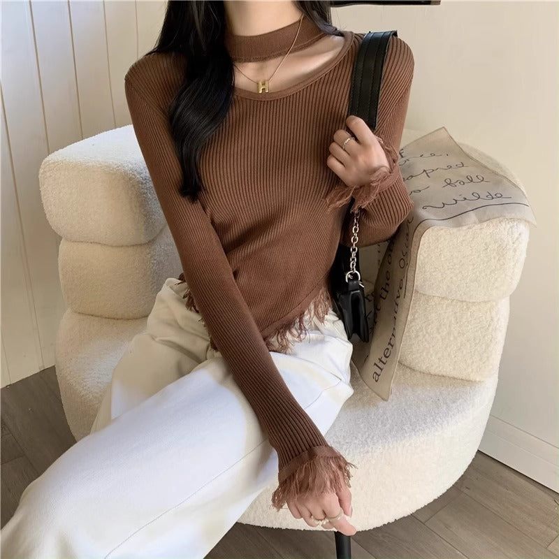 Women's Halter Bottoming Shirt Autumn And Winter