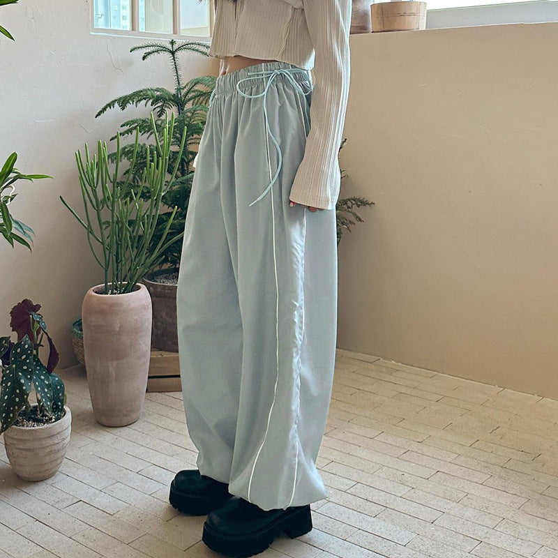 Women's Fashionable Woven Casual Trousers