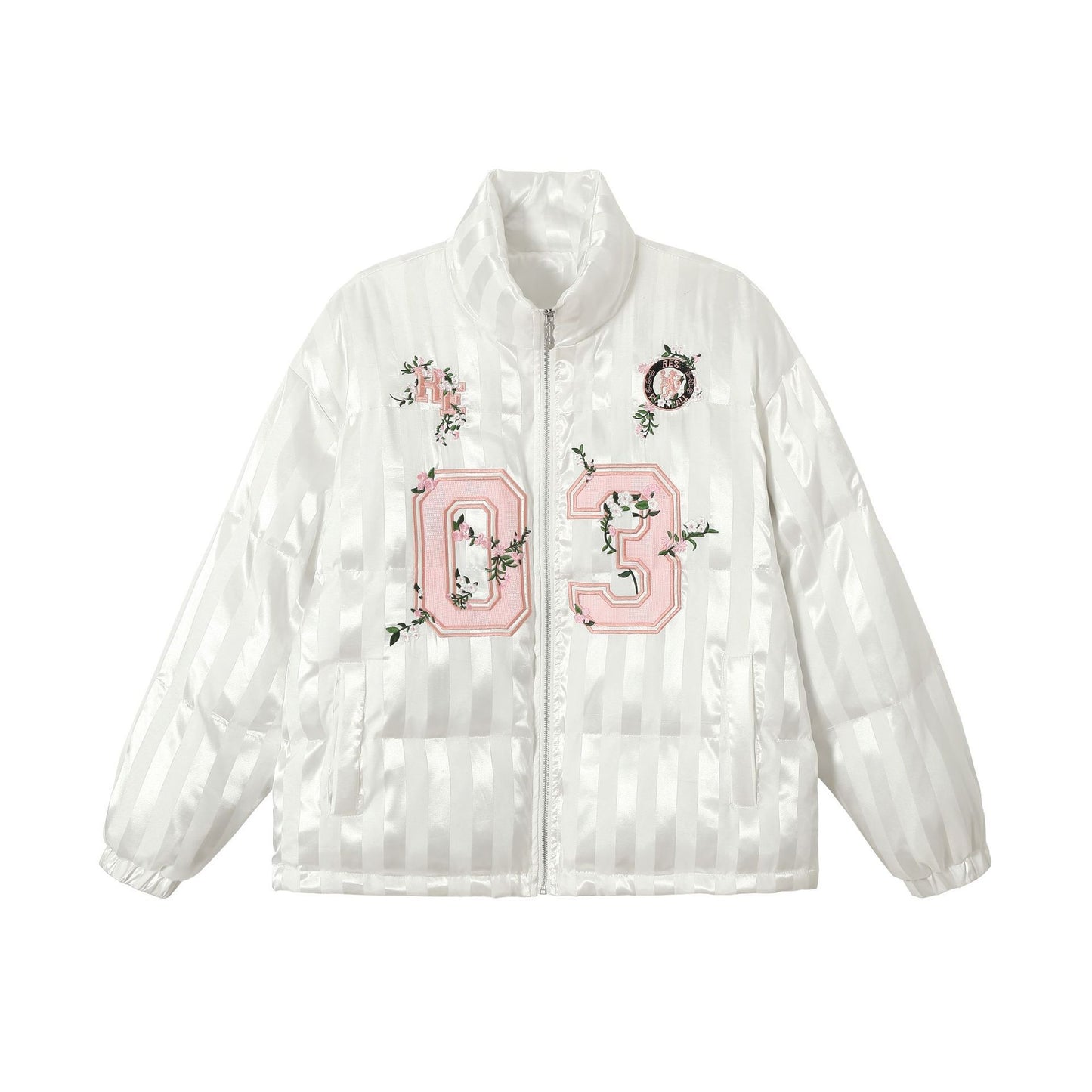 Warm Bread Embroidered Sports Cotton-padded Jacket