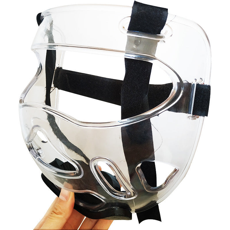 Transparent Removable Taekwondo Protective Belt Hole Helmet