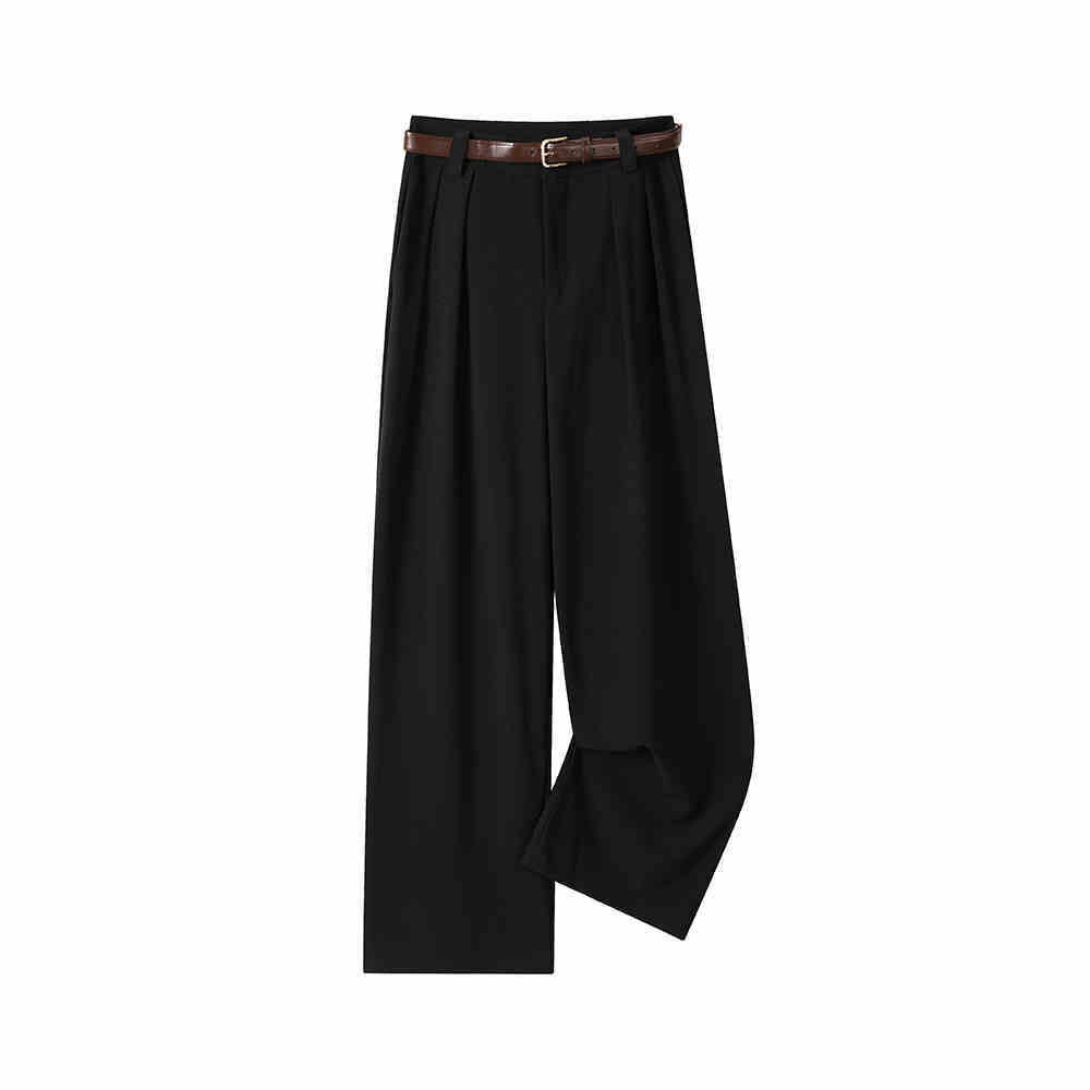 Women's High Waist Straight Suit Casual Pants