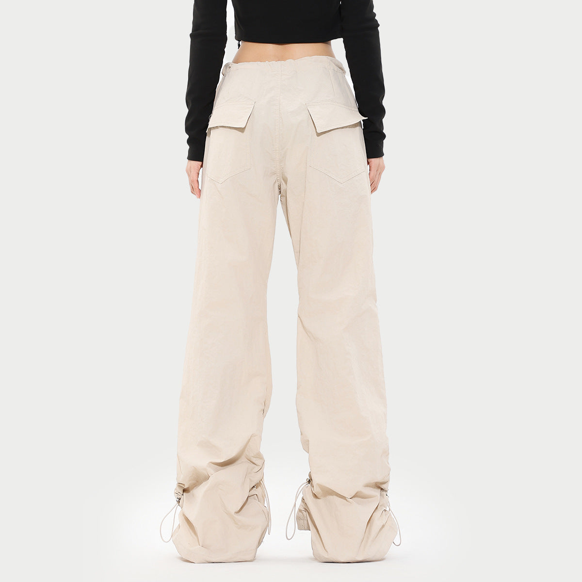 American-style Bootcut Casual Pleated Quick-drying Overalls