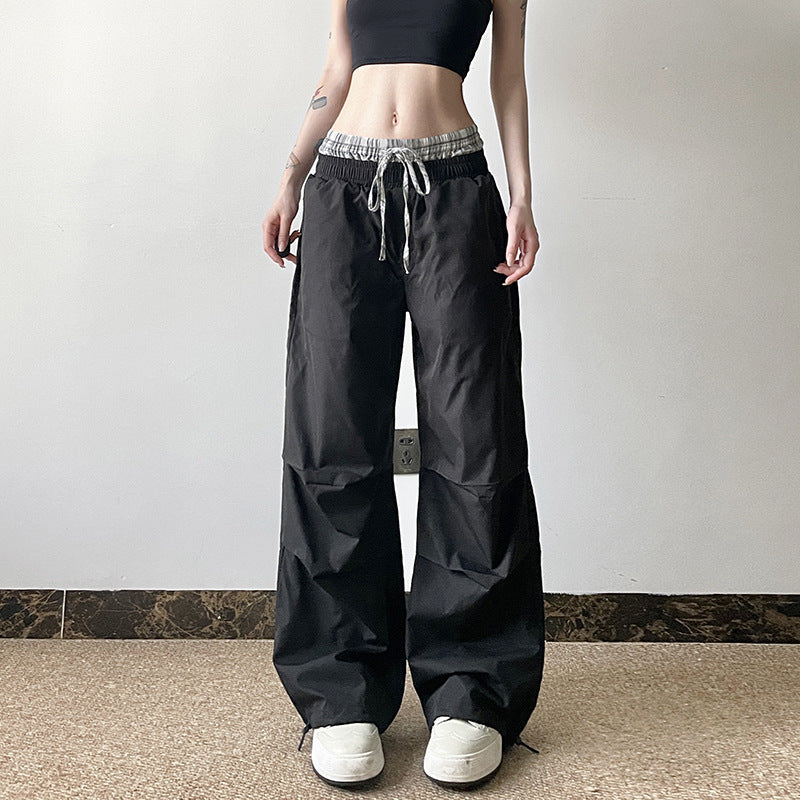 American Fashion Women's Pleated Casual Trousers