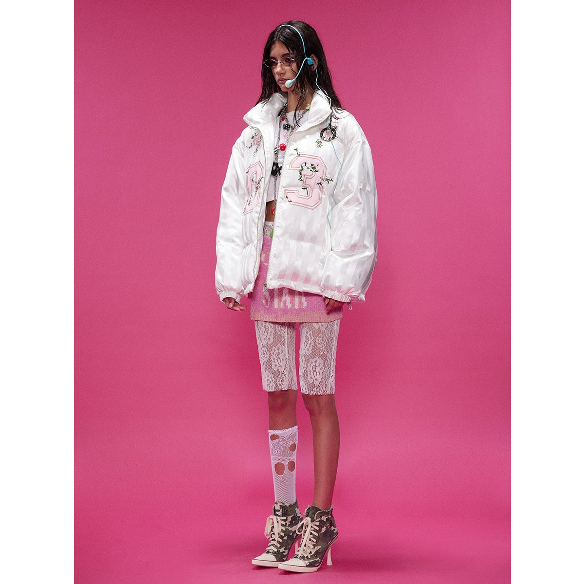 Warm Bread Embroidered Sports Cotton-padded Jacket
