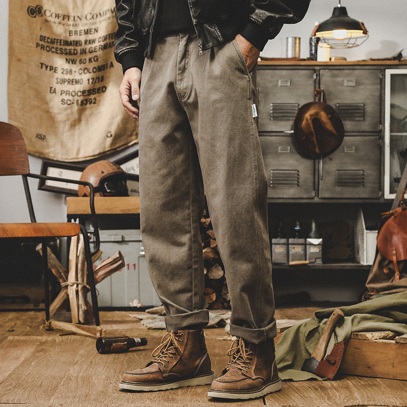 All-match Fried Loose Straight Casual Trousers