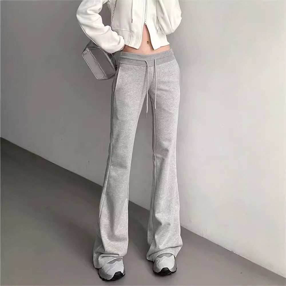 Women's Casual Flared Pants Low Waist Yoga Pants