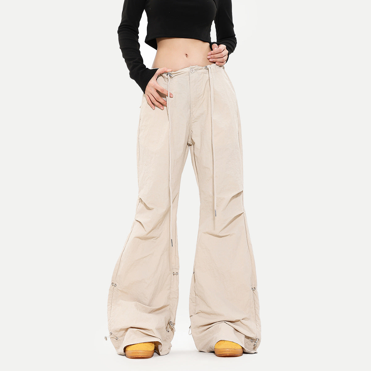 American-style Bootcut Casual Pleated Quick-drying Overalls