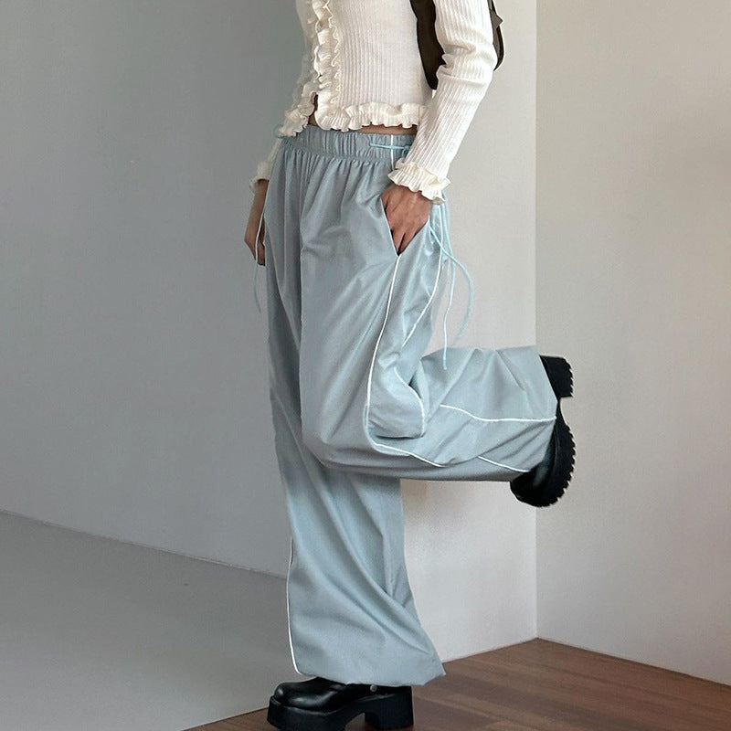 Women's Fashionable Woven Casual Trousers