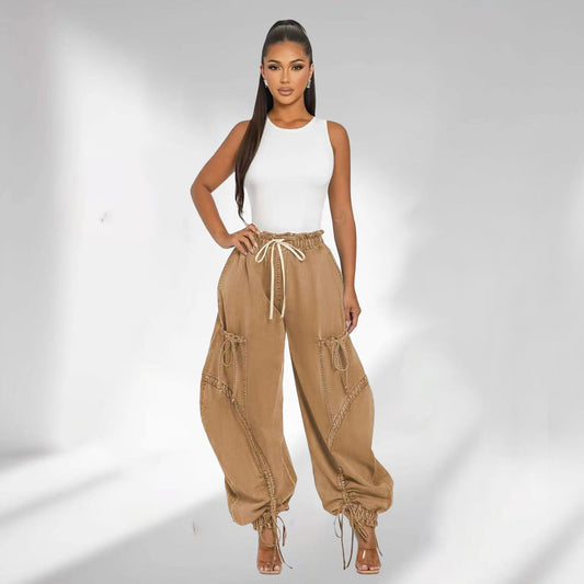 Women's Casual Fashion Loose Straight Jeans