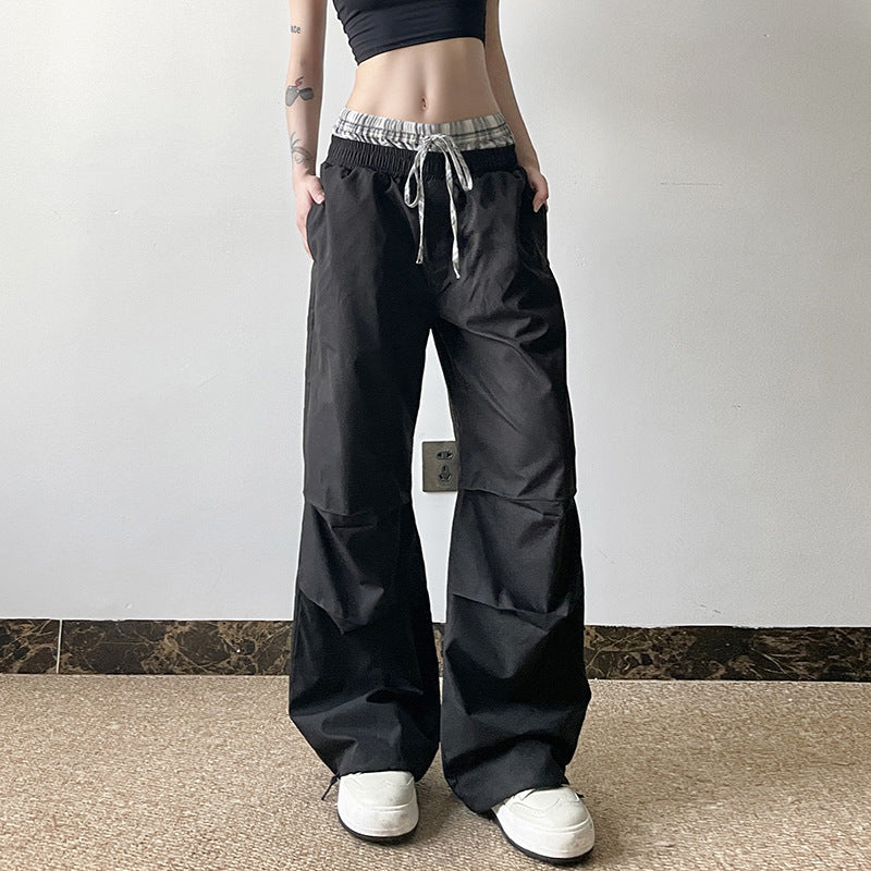 American Fashion Women's Pleated Casual Trousers